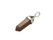 (image for) 10X Tiger Eye Pendant Hexagon Prism Beads Charms for Necklace