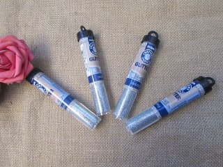 4Pcs Silver Glitters Craft Glitter Tubes Art DIY Crafts Project (image for) 4Pcs Silver Glitters Craft Glitter Tubes Art DIY Crafts Project