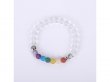 12Pcs Healing Bead Yoga Bracelet 7 Gemstone Chakra Lava Rock