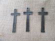 30Pcs New Alloy Bronze Cross Beads Charms Pendants