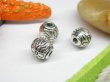 (image for) 50pcs Metal Flower Round Beads yw-ac-mb52