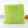 1Pc Green Fluffy Pillow Cover 43cm Plush Decorative Cushion Case for Sofa Bed co-ot-ch1317 (image for) 1Pc Green Fluffy Pillow Cover 43cm Plush Decorative Cushion Case for Sofa Bed co-ot-ch1317