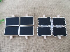 12Pkts x 4Pcs Chalk Board Place cards Blackboard Signs Message M 12Pkts x 4Pcs Chalk Board Place cards Blackboard Signs Message M