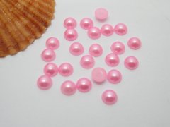5000Pcs 6mm Light Pink Semi-Circle Simulated Pearl Bead Flatback 5000Pcs 6mm Light Pink Semi-Circle Simulated Pearl Bead Flatback