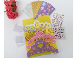 4Packets X 15Pcs Make Your Own Tiara Crowns with Stickers (image for) 4Packets X 15Pcs Make Your Own Tiara Crowns with Stickers