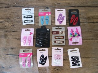 1Sheet BB Snap Hair Clips New