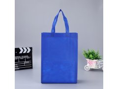 (image for) 30Pcs Non-woven Blue Shopping Tote Bag Eco Bag Reusable