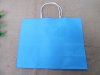 24Pcs New Kraft Paper Gift Carry Shopping Bag 25x32x10.5cm Blue 24Pcs New Kraft Paper Gift Carry Shopping Bag 25x32x10.5cm Blue