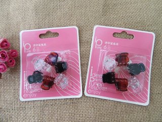1Sheetx 6Pcs Mini Hair Claw Grips Hair Clip Hair Accessories Mix (image for) 1Sheetx 6Pcs Mini Hair Claw Grips Hair Clip Hair Accessories Mix