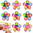 (image for) 12Pcs Fingertip Tri-Spinner Fidget Spinner Pop it Sensory Toy