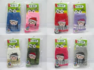 12 Pairs Cotton Cartoon Girl Socks for Girls Mixed