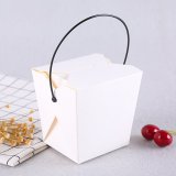50Pcs New White Noodle Box with Handle 1000ml