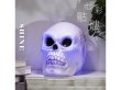 (image for) 1Pc Realistic Skull Head Night Light Battery Operated Multi-Color LED Lamp Bedroom Party Favor