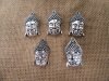12Pcs Alloy 3D Large Vivid Buddhas Beads Charms Pendants