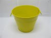 10X Yellow Tin Pail Bucket w/Ring Handle for Wedding Favor