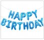 1Set Blue Happy Birthday Letters Foil Balloon Set Party Favor