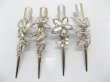 1 Assorted Metal Oxhorn Hair Clip Base Finding