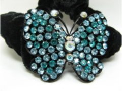 (image for) 1Pc Chic Designer Hair Clips,Rhinestone Floral Clip