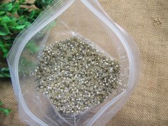 (image for) 450g Champagne Tube Glass Bugle Seed Beads 2mm
