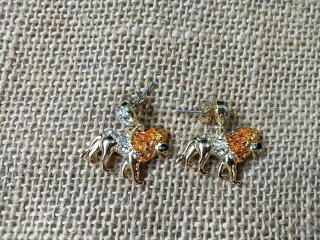 (image for) 3Pairs Detailed Lion Push Back Earrings Fashion Jewellery Finds