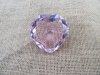 1X Pink Heart Crystal Taper Ball 60x60x32mm