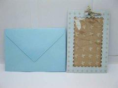 (image for) 1Packs X 20Sets Blue Personlised Wedding Party Invitation