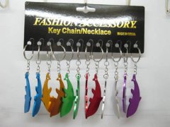 (image for) 48 Aluminium Alloy Solid Dolphin Bottle Opener Key Ring