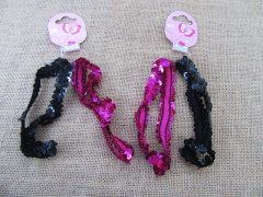 (image for) 1Sheet X 2Pcs Elastic Sequin Scrunchies Hair Band Hair Tie
