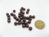 1950 Coffee 8mm Round Simulate Pearl Beads 1950 Coffee 8mm Round Simulate Pearl Beads