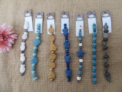 12Strand Lava Stone Etc Beads Unfinished Bracelet Jewellery 12Strand Lava Stone Etc Beads Unfinished Bracelet Jewellery