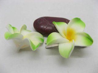 50 New Green Fabulous Foam Frangipani Flower 4.2x2cm (image for) 50 New Green Fabulous Foam Frangipani Flower 4.2x2cm