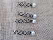 1Pack x 2Pc Spiral Twist Screw Hair Pin Bobby Clip Tie 14mm