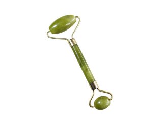 4Pcs Facial Beauty Massage Tool Green Jade Double Roller Face Th
