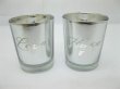 144 Silver Glass Tea Light Holder Wedding Favor Words On (image for) 144 Silver Glass Tea Light Holder Wedding Favor Words On