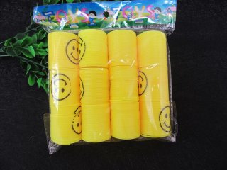 60 Yellow Smile Face Slinky Rainbow Spring Great Toys