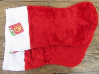 6Pcs Plain Red Christmas Xmas Santa Claus Stocking