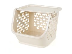 (image for) 1Pc White Fruit Vegetable Container Basket Storage Kitchen
