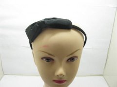 (image for) 1Pc New Black Hair Band with Attached Bowknot