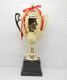 1X Metal Golden Plated Trophy Novelty Achievement Award 42cm Hig