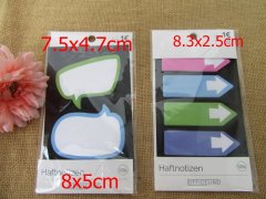 6Packes X 100Pages Novelty Sticky Memo Pads Notebooks Assorted 6Packes X 100Pages Novelty Sticky Memo Pads Notebooks Assorted