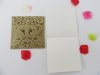 10Pcs New Wedding Invitation Lazer Hollow Butterfly