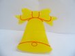 1Pc Yellow Bell Earring Ear Stud Display Stand Holds 6prs (image for) 1Pc Yellow Bell Earring Ear Stud Display Stand Holds 6prs
