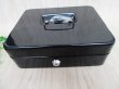 1Set Metal Black Cash Box Coin Bank 25x20x8.5cm (image for) 1Set Metal Black Cash Box Coin Bank 25x20x8.5cm