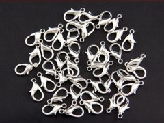 100 Silver Plated Jewelry Lobster Claw Clasp 23mm 100 Silver Plated Jewelry Lobster Claw Clasp 23mm