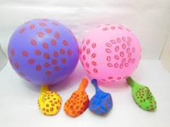(image for) 100 Lips Printed Balloons Mixed Color 30cm