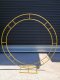 1X Golden Heavy Duty Double Circular Wedding Garden Arch 200cm 1X Golden Heavy Duty Double Circular Wedding Garden Arch 200cm