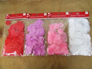 4Packs x 300Pcs Rose Petals Wedding Party Decoration Mixed Color