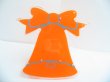 1Pc Orange Bell Earring Ear Stud Display Stand Holds 6prs (image for) 1Pc Orange Bell Earring Ear Stud Display Stand Holds 6prs