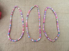 (image for) 10String x 330Pc Fancy Polymer Clay Flat Round Beads Jewelry Fin