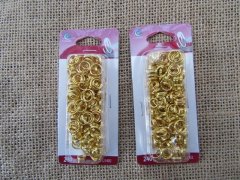 16Sheets X 240Pcs Golden Split Ring Jumpring Jewelry Finding 16Sheets X 240Pcs Golden Split Ring Jumpring Jewelry Finding